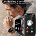 ⁦ساعة ذكية مع سماعة بلوتوث 2 في 1 تدعم GPS + تتبع معدل ضربات القلب و تشغيل الموسيقى⁩ - الصورة ⁦4⁩