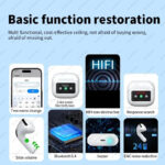 ⁦سماعات أذن لاسلكية A10 Pro ANC Bluetooth 5.3 مزودة بتقنية الغاء الضوضاء مقاومة للماء ومناسبة للرياضة والألعاب بشاشة تعمل باللمس لسهولة التحكم⁩ - الصورة ⁦5⁩