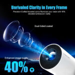 ⁦بروجيكتور محمول النسخة الخاصة بالقارة الأفريقية Magcubic HY300 Pro + Ultra Projector 4K 720P جهاز عرض محمول مزود بـ WiFi 6 BT5.4 مع معايرة رأسية تلقائية ومكبر صوت 5 وات وقابل للدوران 180 درجة⁩ - الصورة ⁦5⁩