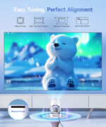 ⁦بروجيكتور محمول النسخة الخاصة بالقارة الأفريقية Magcubic HY300 Pro + Ultra Projector 4K 720P جهاز عرض محمول مزود بـ WiFi 6 BT5.4 مع معايرة رأسية تلقائية ومكبر صوت 5 وات وقابل للدوران 180 درجة⁩ - الصورة ⁦2⁩